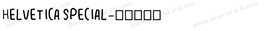 Helvetica special字体转换
